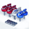 Hard Top Thumb Screws - LIMITED EDITION 4th of JULY - 6 or 8 Piece Set with Square Nuts rockworkx